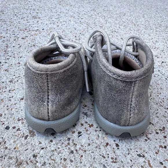 Twisted X- Suede Moccasin Shoes - Gray - Picture 5 of 6